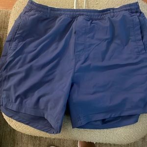 Navy blue two XL bird-dog shorts